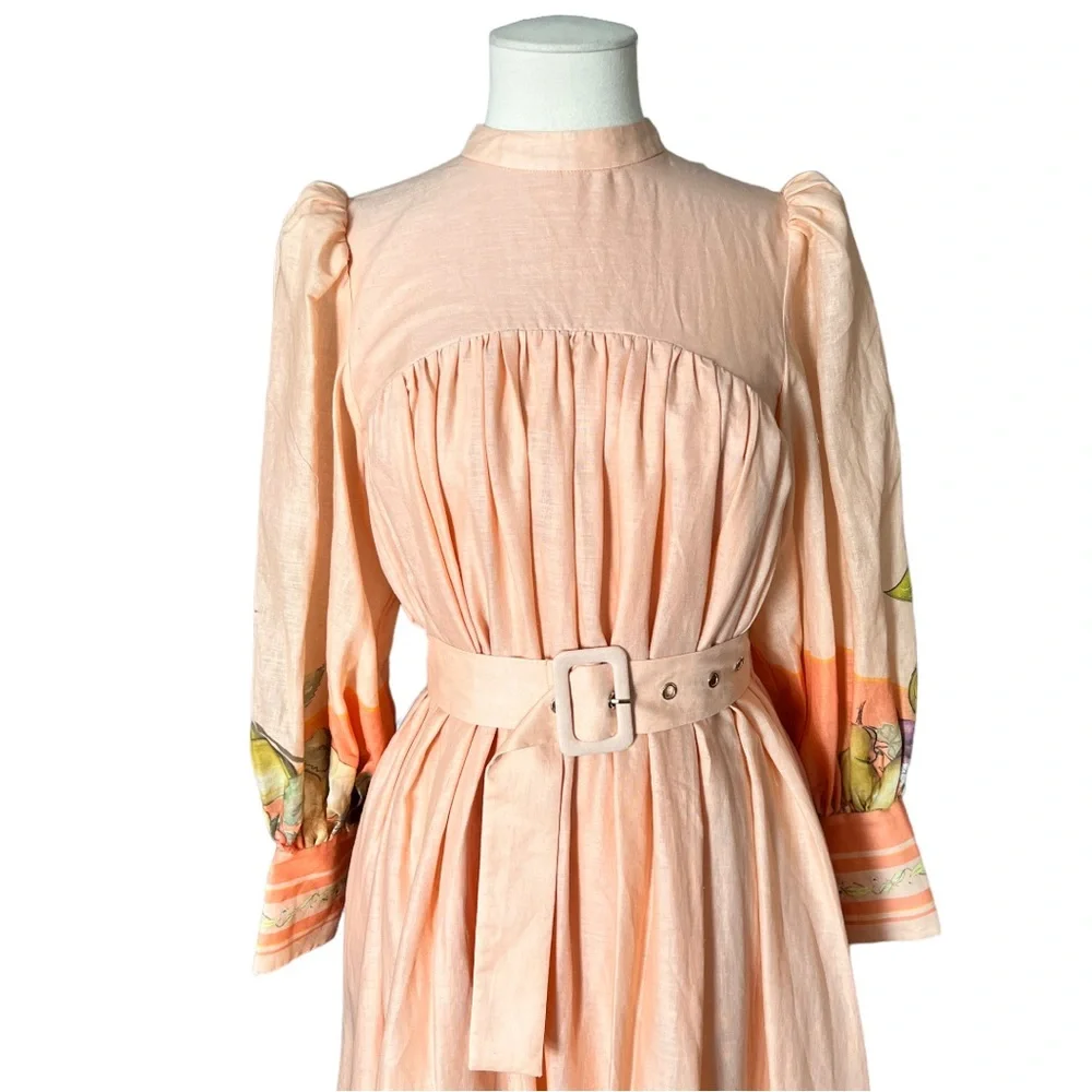 Keepsake the Label Long Sleeve Maxi Linen Dress S - Picture 5 of 12